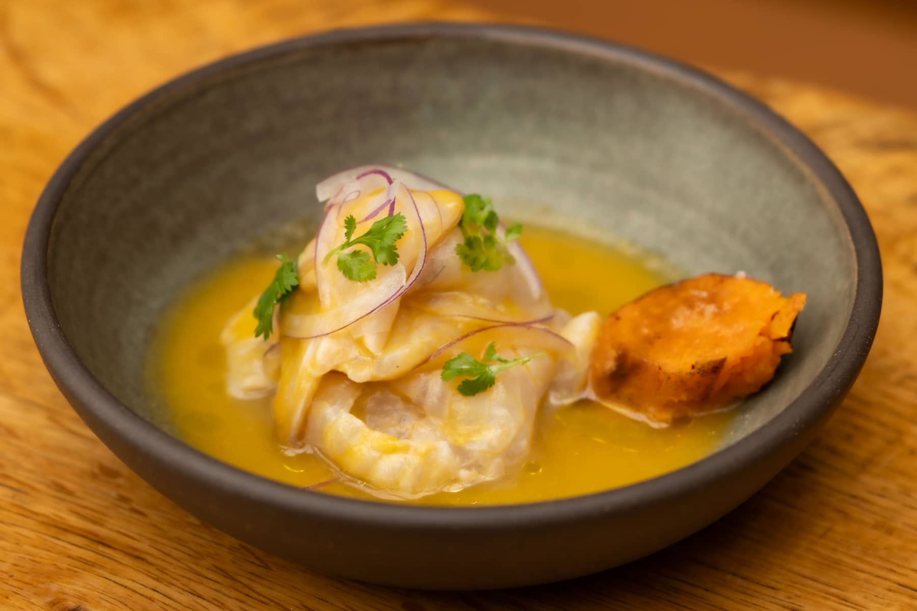 Zesty seafood, raw and refreshing.